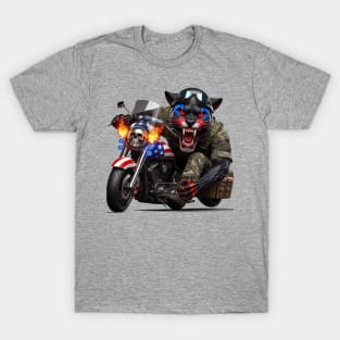 Patriot Panther Rider by focusln T-Shirt